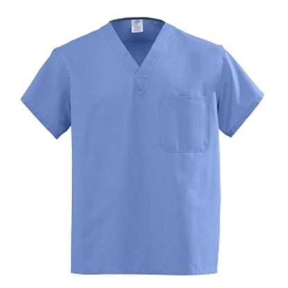 Universal V-Neck Scrub Top Reversible  Ceil Blue  Medium