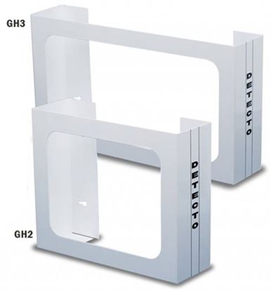 Glove Box Holder  Wall Mount Holds 3 Boxes White