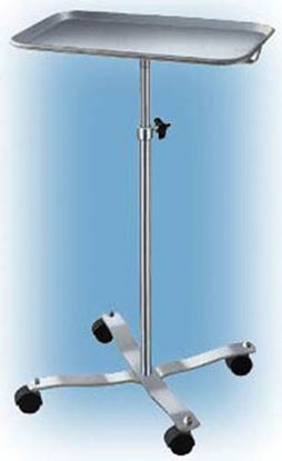 Mayo Instrument Stand w-4-Whl Base w- Center Post Tray